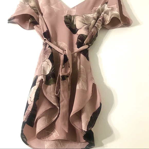 Mauve pink floral blouse - Picture 3 of 6